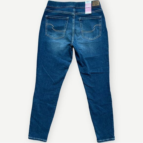 Signature By Levi Strauss Pull-On Skinny Totally Shaping Blue Jeggings. 6. NEW. - Picture 3 of 8